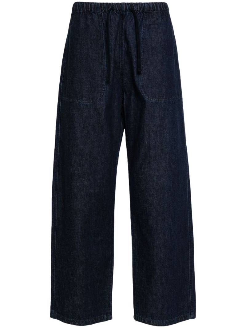 Danton Easy straight-leg drawstring jeans - Blue von Danton