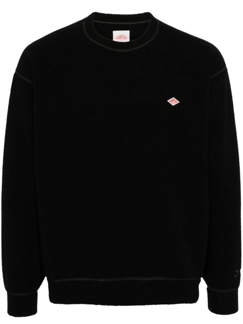 Danton logo-appliqué sweatshirt - Black von Danton