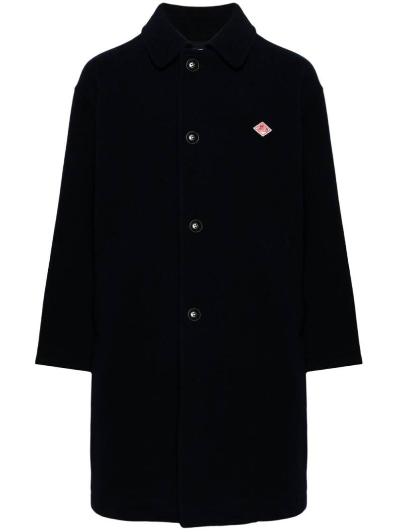 Danton single-breasted coat - Black von Danton