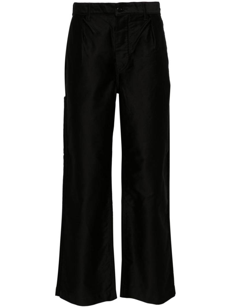 Danton straight-leg cotton trousers - Black von Danton