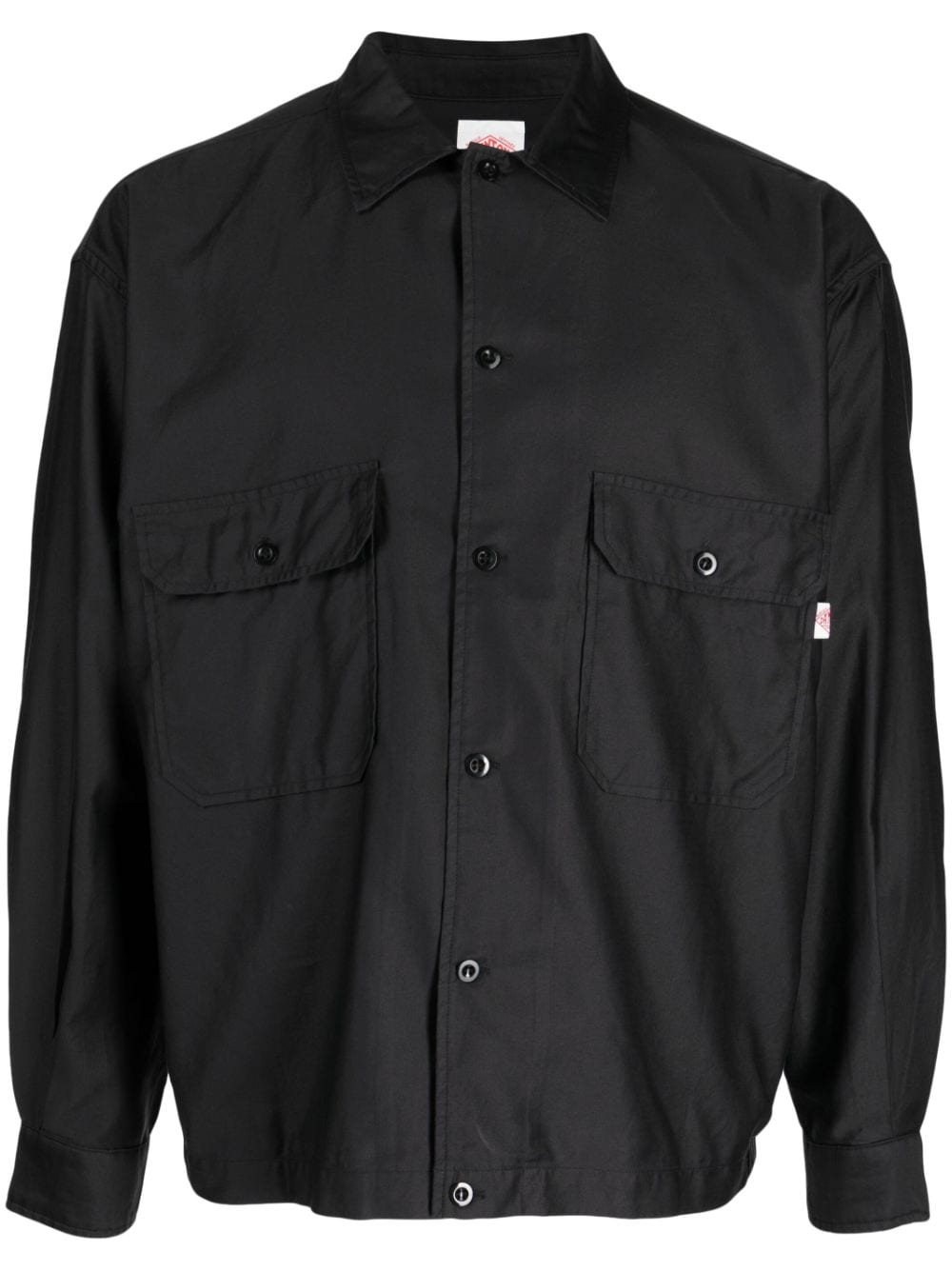 Danton two-pocket button-up shirt - Black von Danton