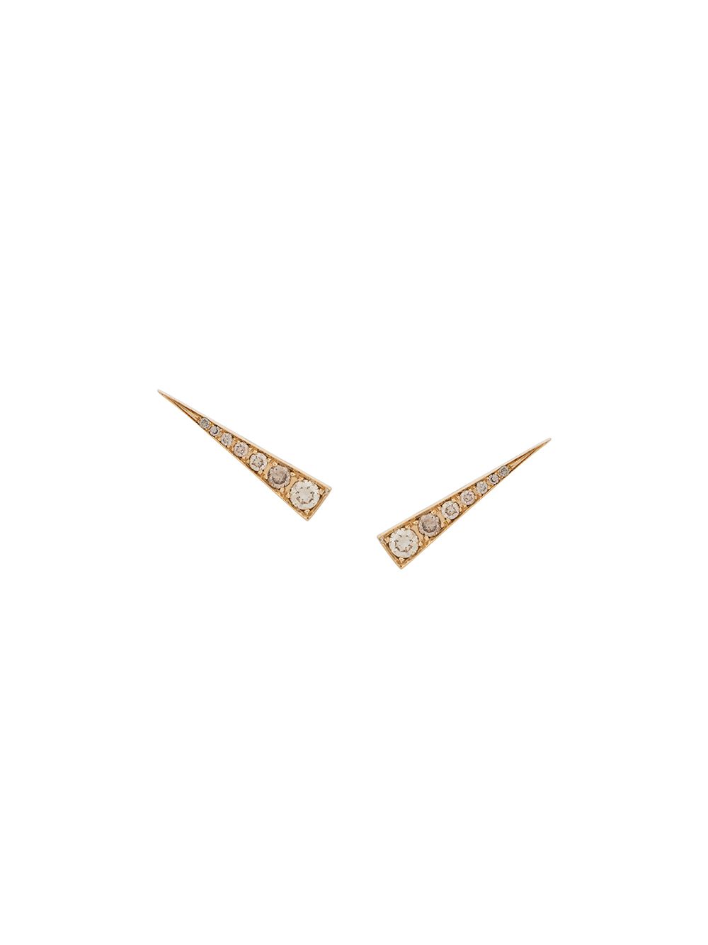 Daou 18kt yellow gold Spark diamond earrings von Daou