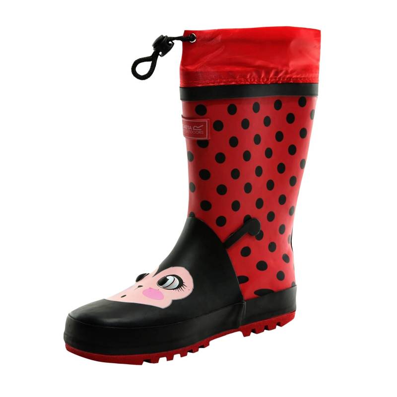 Mudplay Dinosaurier Gummistiefel Unisex Rot Bunt 33 von Dare 2B