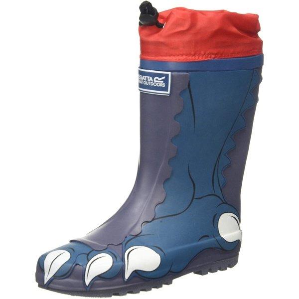 Mudplay Dinosaurier Gummistiefel Unisex Blau 29 von Dare 2B