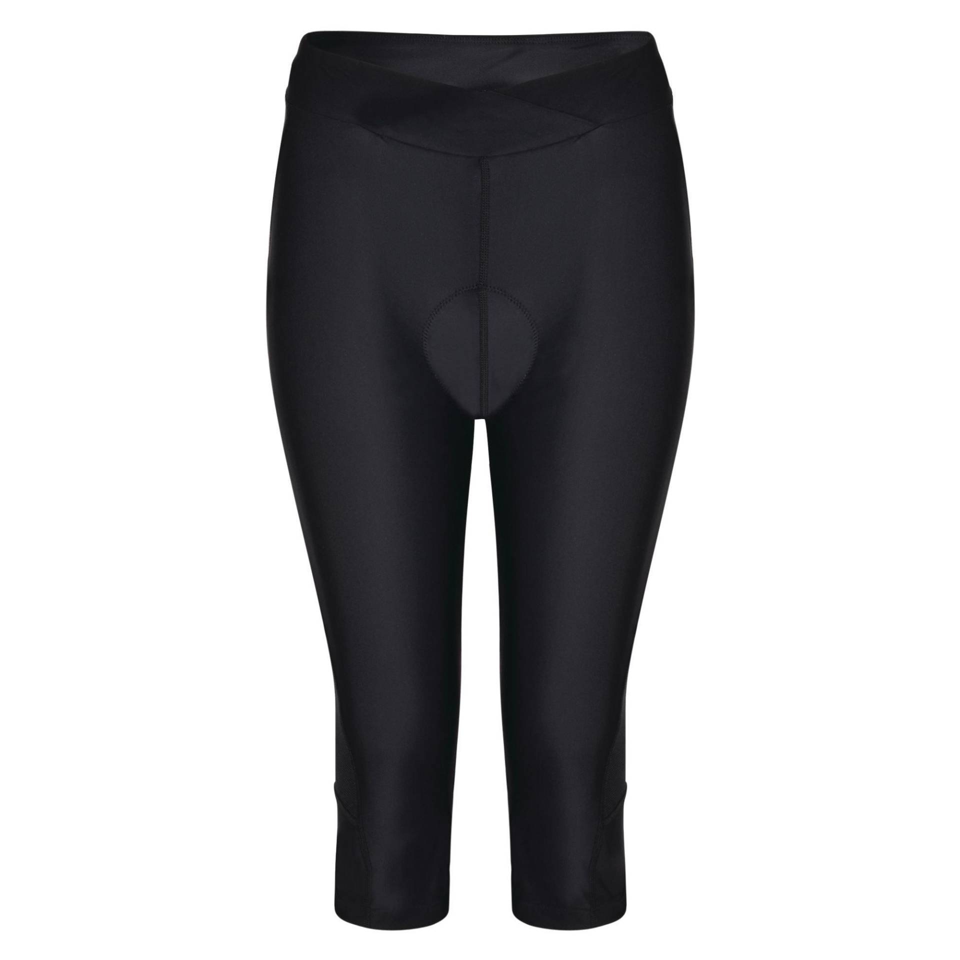 Radsportleggings Worldly In Caprilänge Damen Schwarz 34 von Dare 2B