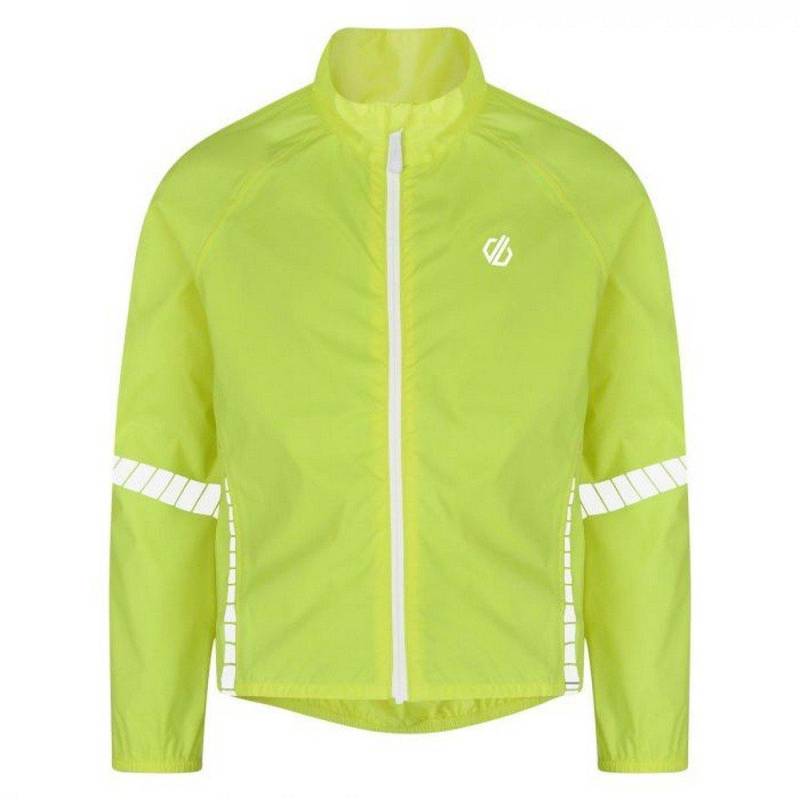 Wagen 2b Cordial Reflective Cycling Shell Jacket Unisex Gelb 140 von Dare 2B