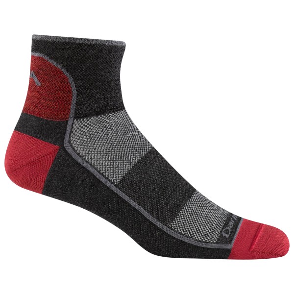 Darn Tough - 1/4 Lightweight - Laufsocken Gr L;XL;XXL grau/schwarz;schwarz von Darn Tough