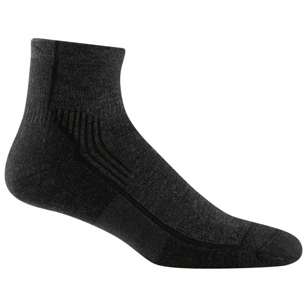 Darn Tough - Hiker 1/4 Midweight With Cushion - Wandersocken Gr M schwarz von Darn Tough