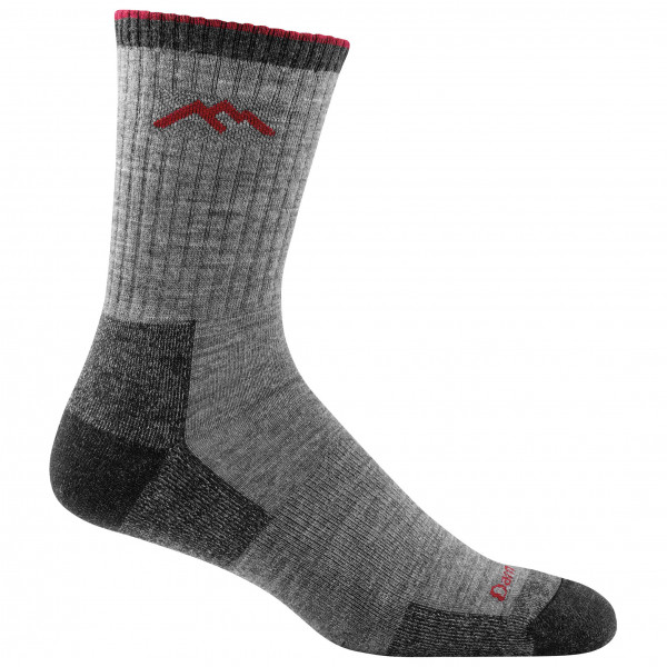 Darn Tough - Hiker Micro Crew Midweight With Cushion - Wandersocken Gr M grau von Darn Tough