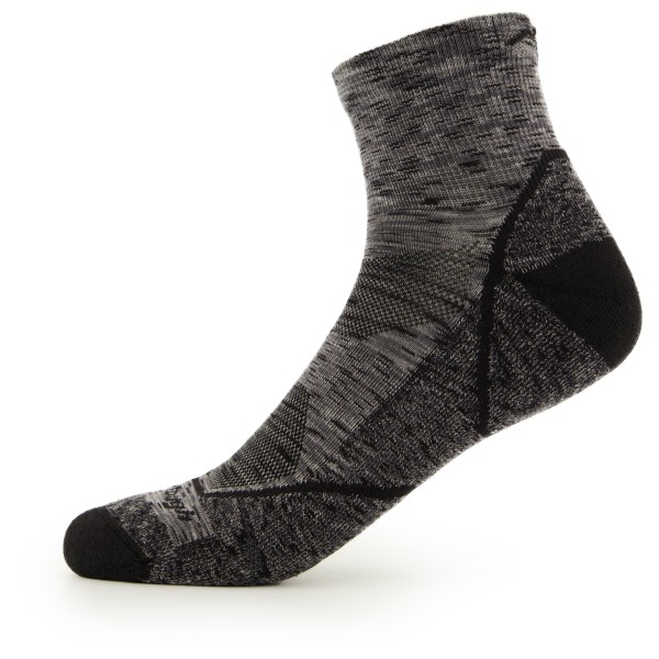 Darn Tough - Light Hiker 1/4 Lightweight with Cushion - Wandersocken Gr L grau/schwarz von Darn Tough