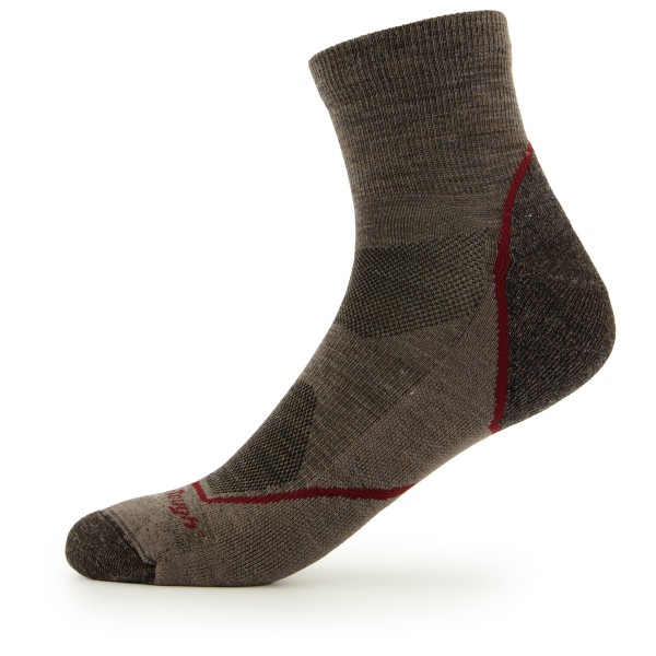 Darn Tough - Light Hiker 1/4 Lightweight with Cushion - Wandersocken Gr L braun von Darn Tough