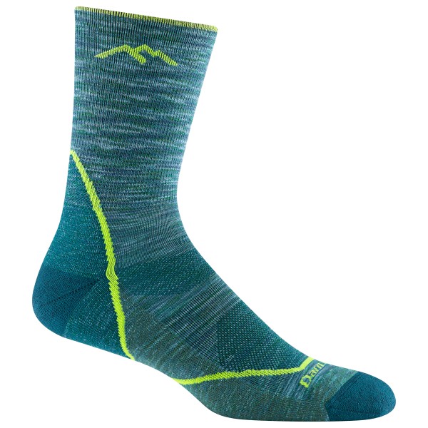 Darn Tough - Light Hiker Micro Crew Lightweight With Cushion - Wandersocken Gr L blau von Darn Tough