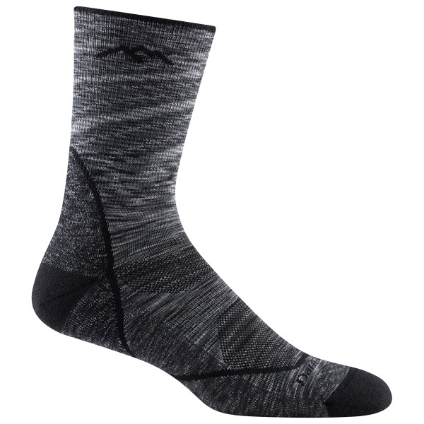 Darn Tough - Light Hiker Micro Crew Lightweight With Cushion - Wandersocken Gr L grau/schwarz von Darn Tough