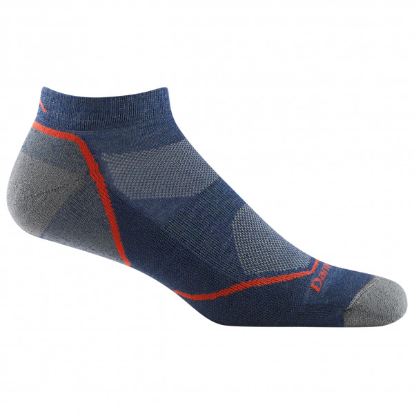 Darn Tough - Light Hiker No Show Lightweight with Cushion - Wandersocken Gr XL blau von Darn Tough