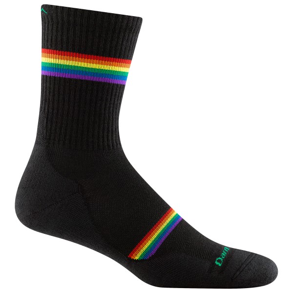 Darn Tough - Prism Crew Lightweight w. Cushion - Laufsocken Gr M schwarz von Darn Tough