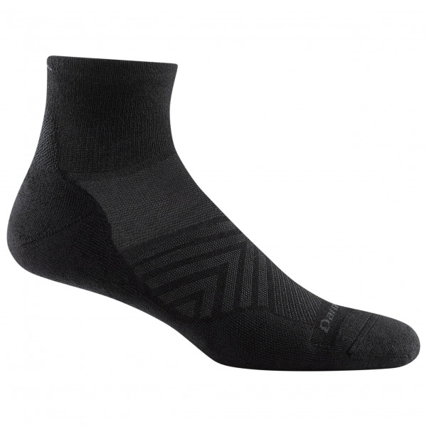 Darn Tough - Run 1/4 Ultra-Lightweight with Cushion - Laufsocken Gr M schwarz von Darn Tough