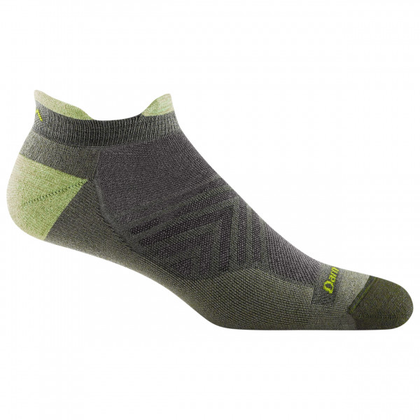 Darn Tough - Run No Show Tab Ultra-Lightweight with Cushion - Laufsocken Gr L grau von Darn Tough