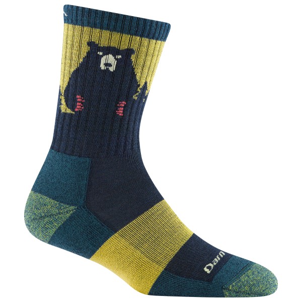 Darn Tough - Women's Bear Town Micro Crew Lightweight w Cushn - Wandersocken Gr L blau von Darn Tough