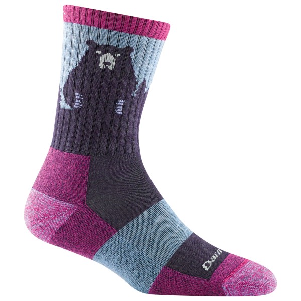 Darn Tough - Women's Bear Town Micro Crew Lightweight w Cushn - Wandersocken Gr L bunt von Darn Tough