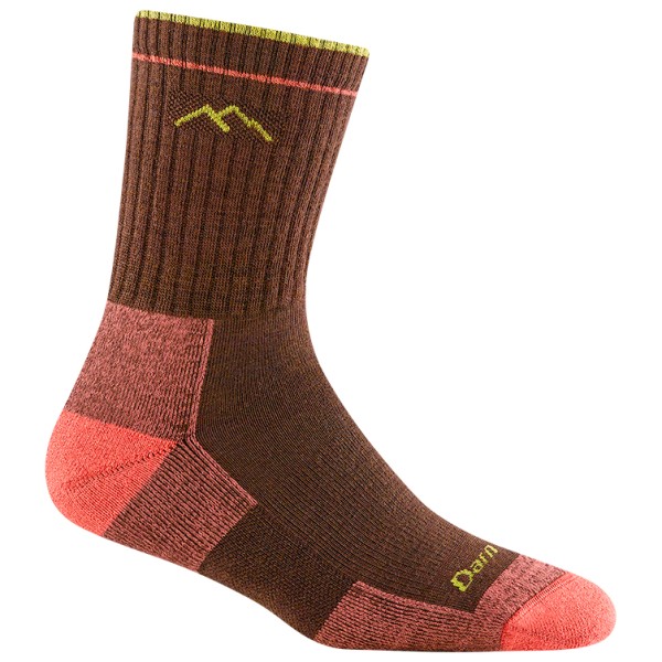 Darn Tough - Women's Hiker Micro Crew Midweight With Cushion - Wandersocken Gr L braun von Darn Tough