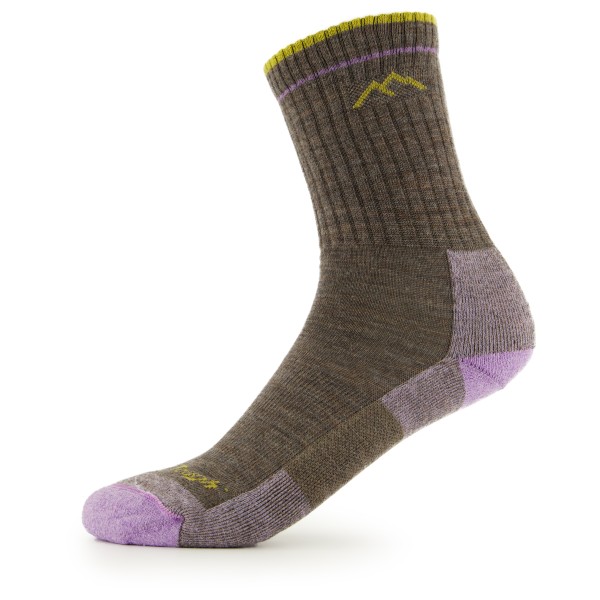 Darn Tough - Women's Hiker Micro Crew Midweight With Cushion - Wandersocken Gr L braun von Darn Tough