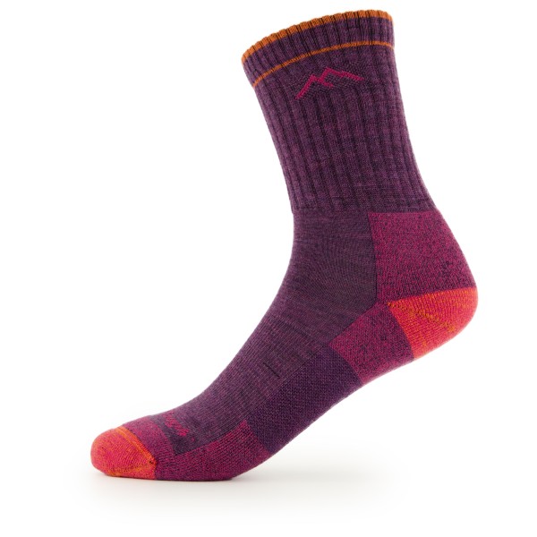 Darn Tough - Women's Hiker Micro Crew Midweight With Cushion - Wandersocken Gr L lila von Darn Tough