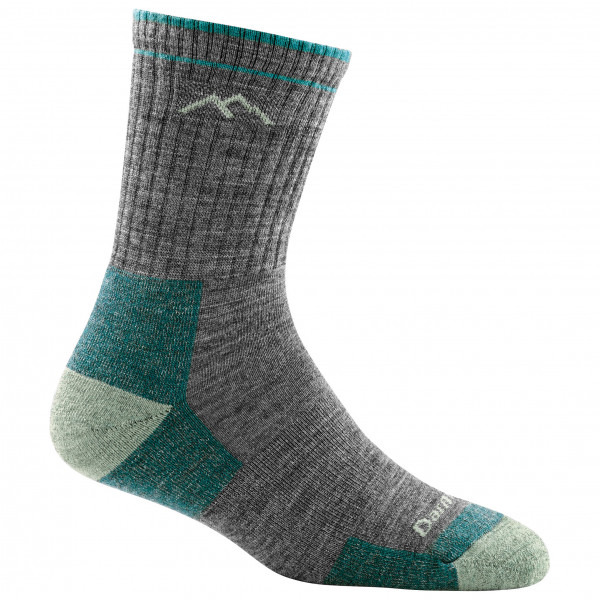 Darn Tough - Women's Hiker Micro Crew Midweight With Cushion - Wandersocken Gr M grau von Darn Tough