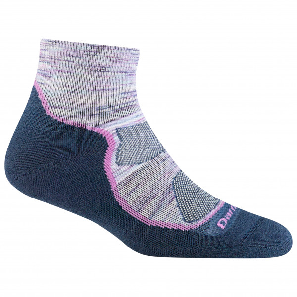 Darn Tough - Women's Light Hiker 1/4 Lightweight with Cushion - Wandersocken Gr M blau von Darn Tough