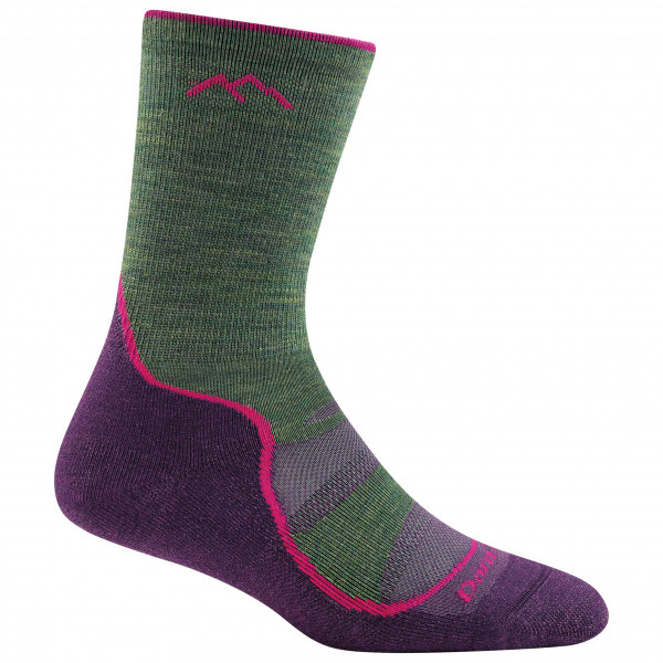 Darn Tough - Women's Light Hiker Micro Crew Light With Cushion - Wandersocken Gr L;M;S grau;türkis von Darn Tough