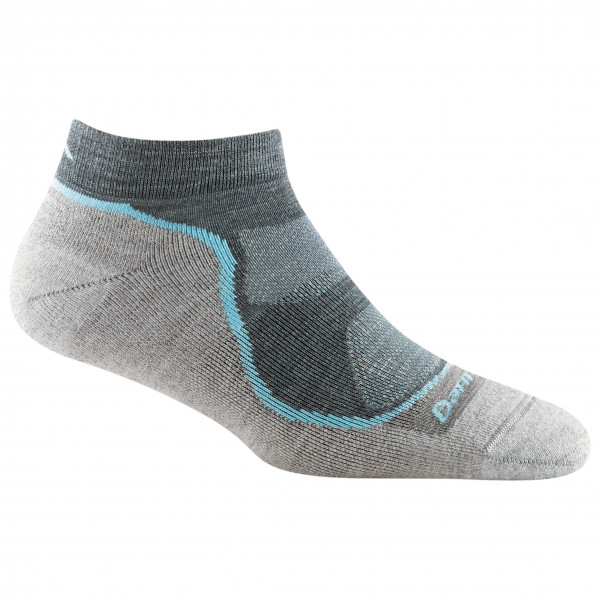 Darn Tough - Women's Light Hiker No Show Lightweight w Cushion - Wandersocken Gr L grau von Darn Tough