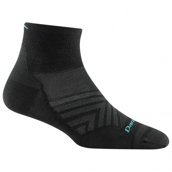 Darn Tough - Women's Run 1/4 Ultra-Lightweight - Laufsocken Gr L schwarz von Darn Tough