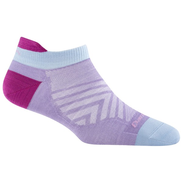 Darn Tough - Women's Run No Show Tab Ultra-Lightweight - Laufsocken Gr L lila von Darn Tough