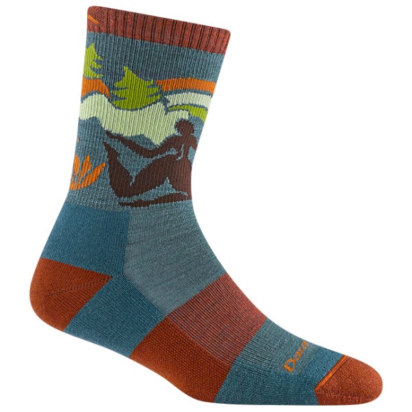 Darn Tough - Women's Trailblazer Micro Crew Lightw. w. Cushion - Wandersocken Gr S bunt;grau von Darn Tough