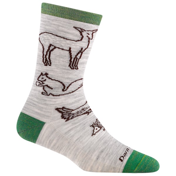 Darn Tough - Women's Woodland Creatures Throwback Crew LW - Merinosocken Gr L blau von Darn Tough