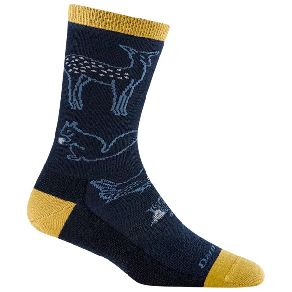 Darn Tough - Women's Woodland Creatures Throwback Crew LW - Merinosocken Gr L blau von Darn Tough