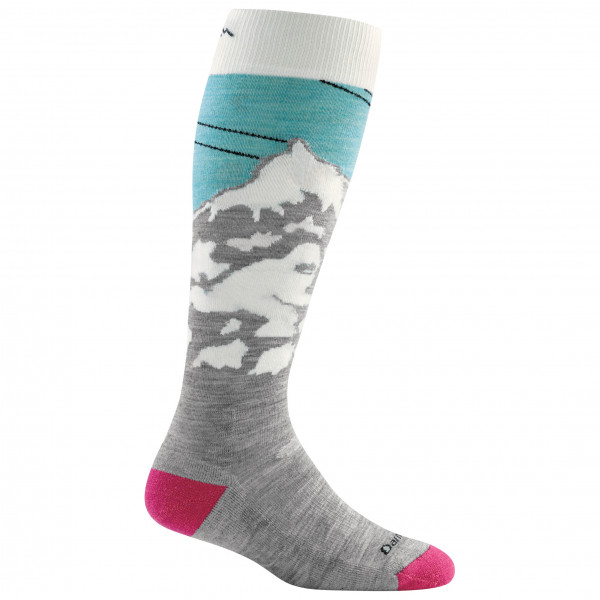 Darn Tough - Women's Yeti Over the Calf Midweight with Cushion - Skisocken Gr L;M;S grau von Darn Tough