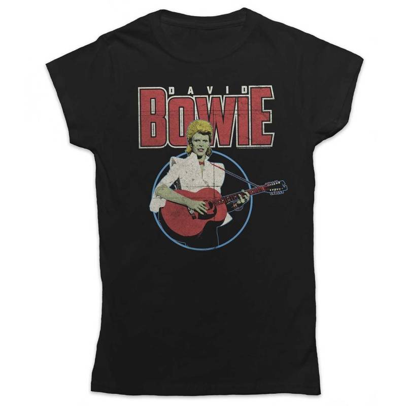 Acoustic Bootleg Tshirt Damen Schwarz S von David Bowie