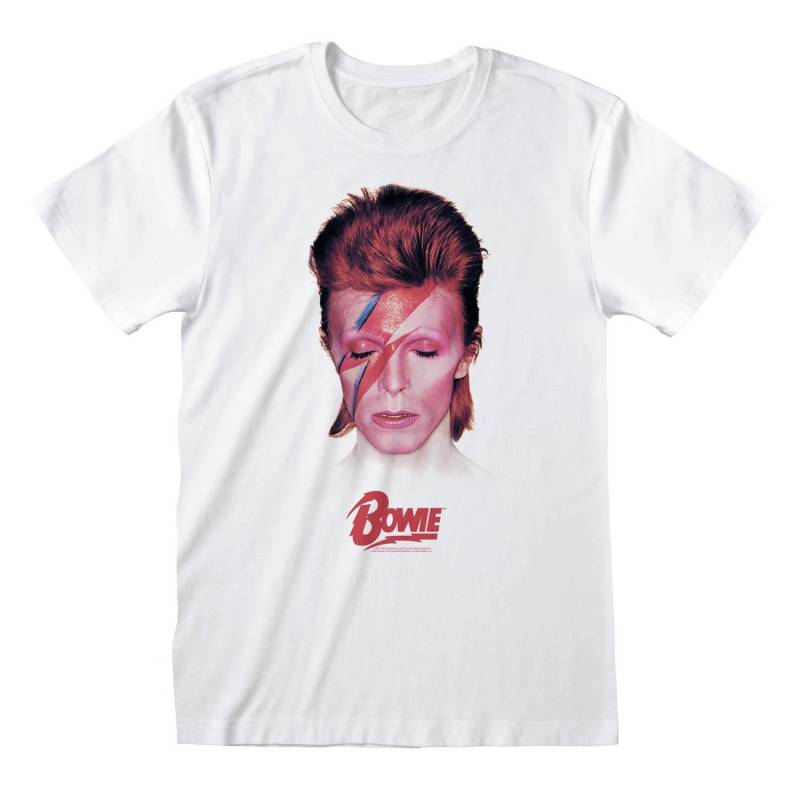 David Bowie - Aladdin Sane TShirt, für Damen, Weiss, Größe L von David Bowie