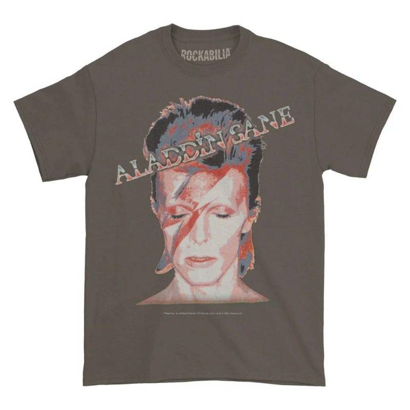 Aladdin Sane Tshirt Herren Grau XXL von David Bowie