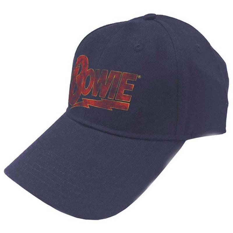 David Bowie - BaseballMütze Logo, für Damen, Marine, One Size von David Bowie