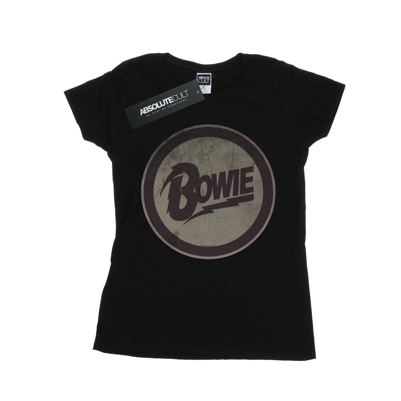 Circle Logo Tshirt Damen Schwarz XL von David Bowie