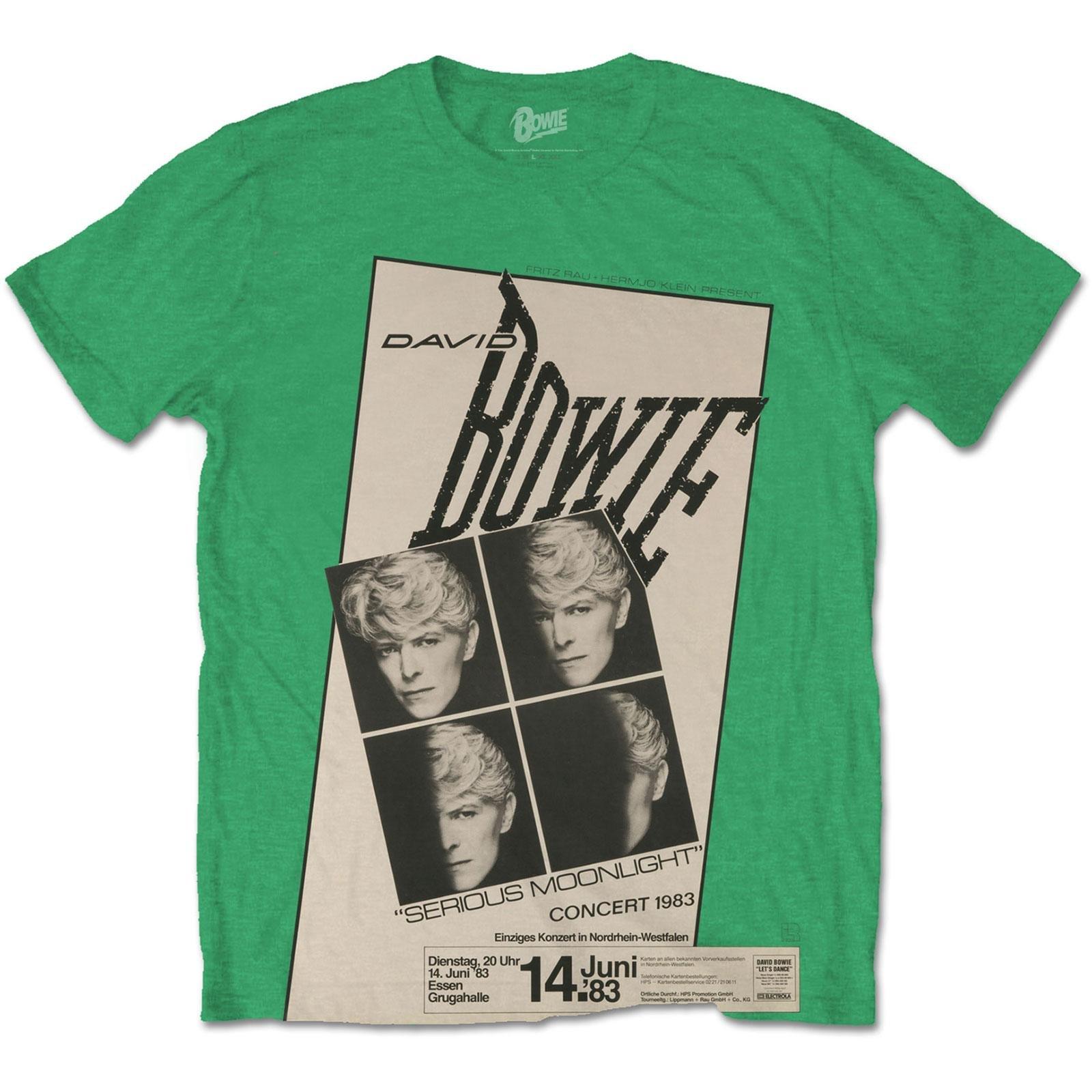 Concert '83 Tshirt Damen Grün XL von David Bowie