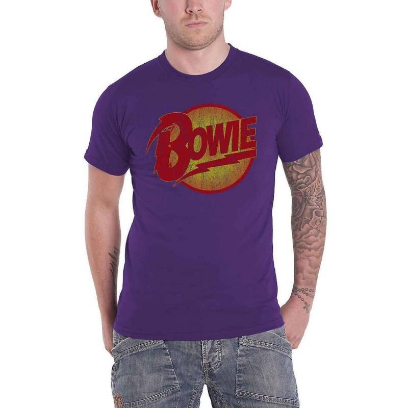 David Bowie - Diamond Dogs TShirt Logo, für Damen, Lila, Größe XXL von David Bowie