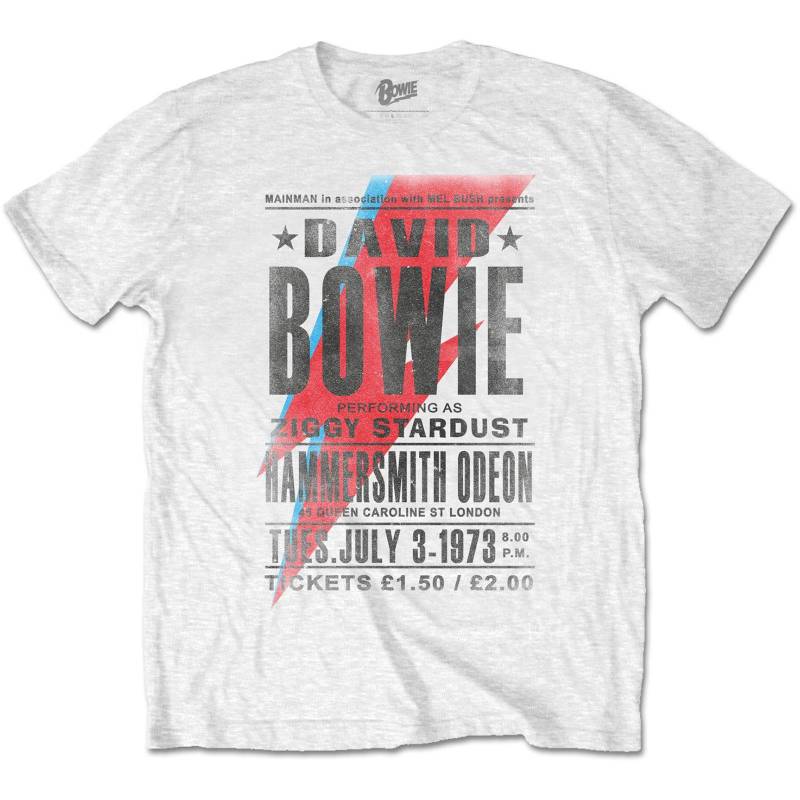 David Bowie - Hammersmith Odeon TShirt, für Damen, Weiss, Größe M von David Bowie