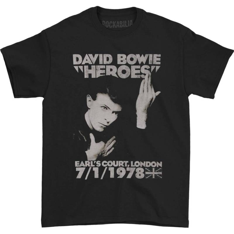 David Bowie - Heroes Earls Court TShirt, für Damen, Schwarz, Größe XXL von David Bowie