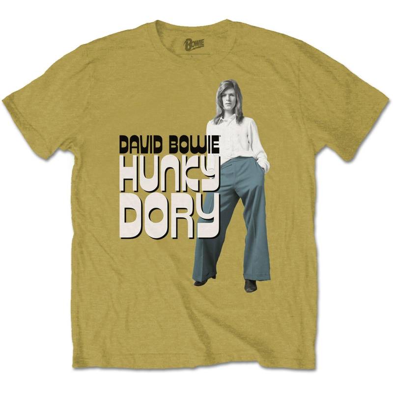 Hunky Dory 2 Tshirt Damen Senfgelb XXL von David Bowie