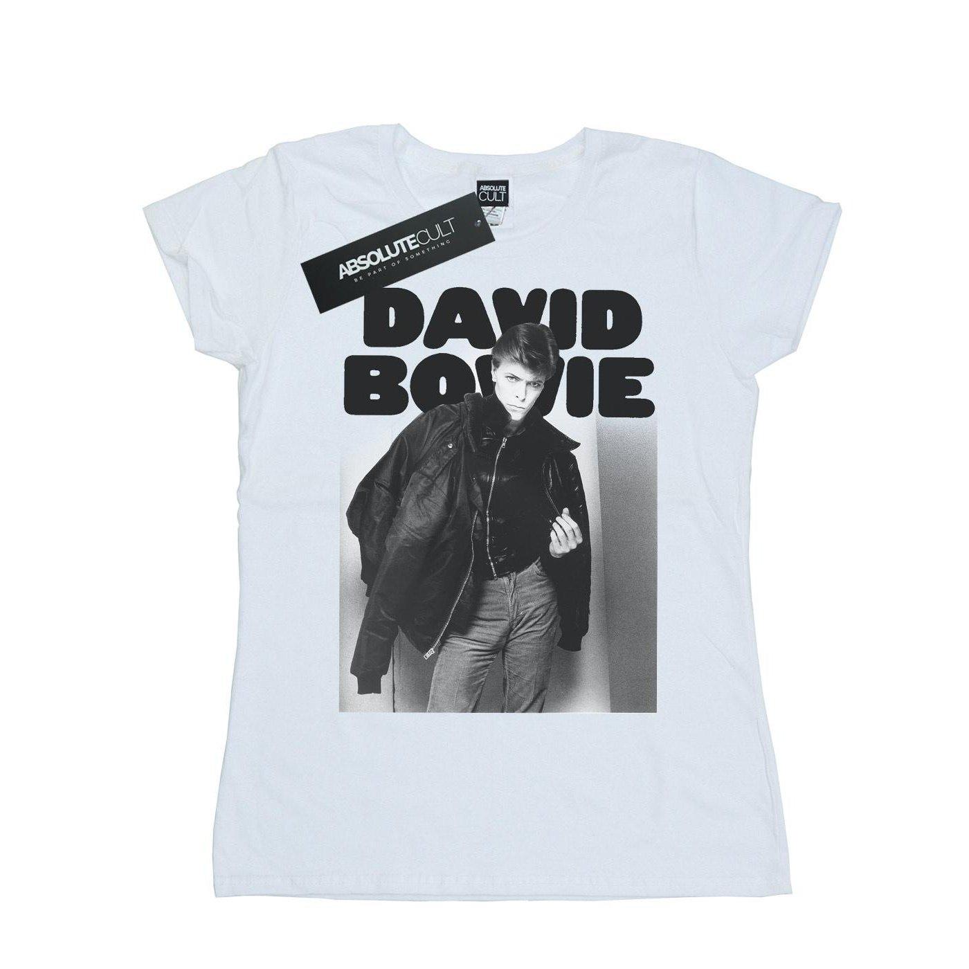 Jacket Photograph Tshirt Damen Weiss M von David Bowie