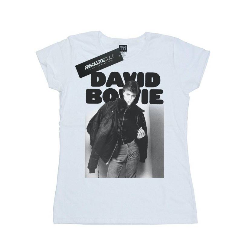 Jacket Photograph Tshirt Damen Weiss S von David Bowie