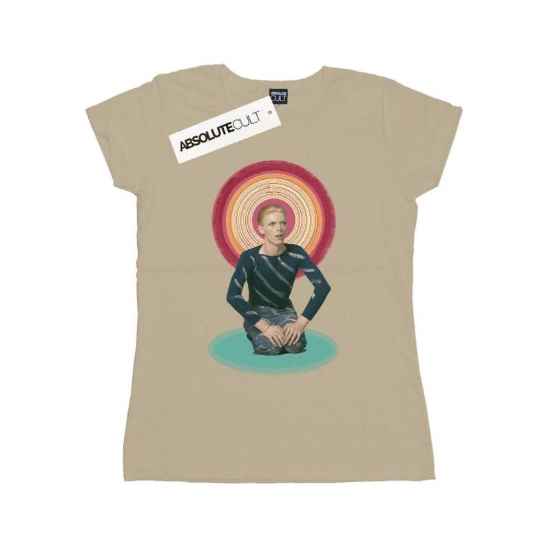 Kneeling Halo Tshirt Damen Sand M von David Bowie