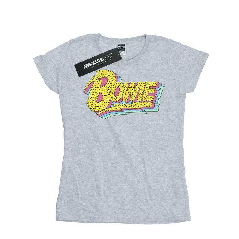 David Bowie - 90s TShirt, für Damen, Grau, Größe M von David Bowie